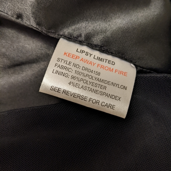 Lipsy London Black Mini Cocktail Dress (size US 2/UK 8) - Picture 4 of 4